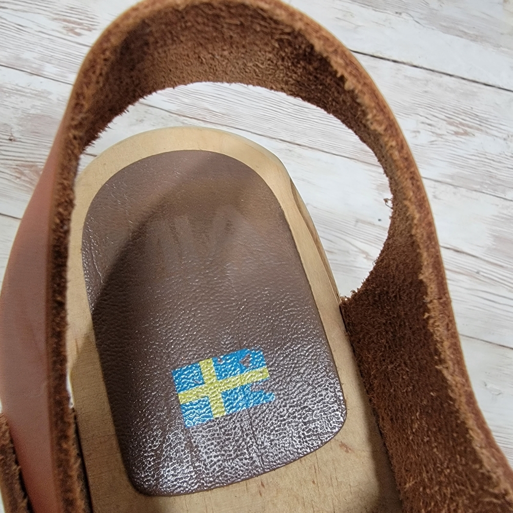 MIA Brown Leather Mules - Picture 7 of 11